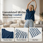 🌿 Lässiger Wochenend-Look – Ein einfarbiges Freizeit-Oberteil und eine gestreifte Hose mit weitem Bein, die Sie lieben werden👖👚