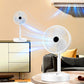 ⏰ 50 % RABATT – 🔋Wiederaufladbarer, zusammenklappbarer USB-Teleskopventilator – leise, um 180° schwenkbar, 4 Geschwindigkeitsstufen, tragbar ✨