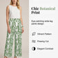 Langarm-Set mit Hosen für Damen mit Blumenmuster