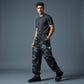 Lässige Camouflage-Hose mit Kordelzug