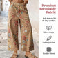 🌿SONDERANGEBOT 55 % RABATT! 👖 Kurze Damenjeans – schicker Blumenprint & lockere Weitschnitt-Passform ☀️✨
