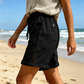 Lässige Damen-Shorts mit Kordelzug und Spitzenverzierung