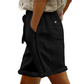 Lässige Damen-Shorts mit Kordelzug und Spitzenverzierung
