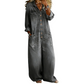 Lässiger Damen-Jumpsuit aus Denim mit langen Ärmeln