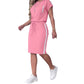 2-teiliges Set aus Damen-T-Shirt und Rock mit Kordelzug