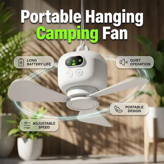 ⏰ Zeitlich begrenztes Angebot: 50 % Rabatt🌬️✨Wiederaufladbarer Deckenventilator mit LED-Beleuchtung