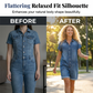 Damen Freizeit Denim-Overall mit kurzen Ärmeln