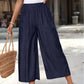 ☀️ Lässige Caprihose mit weitem Bein für Damen, weich und bequem, ideal für den Alltag