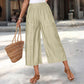 ☀️ Lässige Caprihose mit weitem Bein für Damen, weich und bequem, ideal für den Alltag