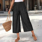 ☀️ Lässige Caprihose mit weitem Bein für Damen, weich und bequem, ideal für den Alltag