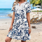 Lässiges Damenkleid im Boho-Stil mit Blumenmuster