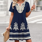 Lässiges Damenkleid im Boho-Stil mit Blumenmuster