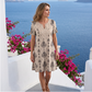 Lässiges Damenkleid im Boho-Stil mit Blumenmuster