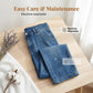 Damenjeans mit hoher Taille und geradem Bein