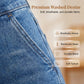 Damenjeans mit hoher Taille und geradem Bein