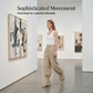 👖🎉 Damen Laternen-Hose mit Falten & Rüschenabschlüssen – Leicht & luftig – Perfekt für Sommer, Strand oder einen romantischen Boho-Look – feminin und bequem 🌸