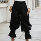👖🎉 Damen Laternen-Hose mit Falten & Rüschenabschlüssen – Leicht & luftig – Perfekt für Sommer, Strand oder einen romantischen Boho-Look – feminin und bequem 🌸