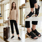 🚚 Nachschub ist da – schnell sein lohnt sich! 👟 Atmungsaktive Plateausandalen aus Strickstoff für Damen – bequem & modisch