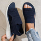 🚚 Nachschub ist da – schnell sein lohnt sich! 👟 Atmungsaktive Plateausandalen aus Strickstoff für Damen – bequem & modisch