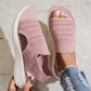 🚚 Nachschub ist da – schnell sein lohnt sich! 👟 Atmungsaktive Plateausandalen aus Strickstoff für Damen – bequem & modisch