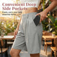 Lässige Plissee-Shorts mit hoher Taille für Damen