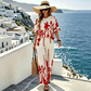 Elegantes 2-teiliges Damen-Set: Oberteil und Hose mit Blumenmuster