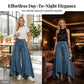 👖Damen Hochtaillierte Weitbein-Jeans mit High-Low-Saum