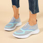 👟 Damen atmungsaktive gestrickte Slip-On-Sneakers – bequem wie Socken, flexibel für ganztägigen Tragekomfor