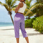 Sommerliche Caprihose mit Karomuster für Damen