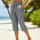 Sommerliche Caprihose mit Karomuster für Damen