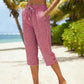Sommerliche Caprihose mit Karomuster für Damen