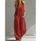 📅 Heute bestellen = 50% sparen 👗 Damen Casual V-Neck Sleeveless Jumpsuit – figurschmeichelnd, luftig & vielseitig – perfekt für Alltag & besondere Anlässe