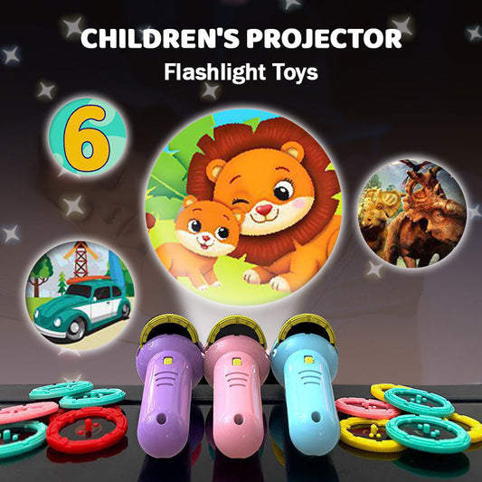 🔦 NUR FÜR BEGRENZTE ZEIT: 50 % RABATT! 💥 Kinder-Projektor-Taschenlampe – 2-in-1, kein Fokussieren erforderlich, sanftes Licht ✨