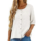 Bestickte Bluse aus Baumwoll-Leinen für Damen