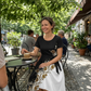 A-Linien-Kleid für Damen mit Blumenmuster