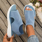 👡 Damen Platform Open-Toe Sandalen – bequemer Plateauabsatz, luftiges Design & perfekt für Strand, Alltag & Freizeit