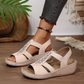 👡 Damen Keilabsatz-Sandalen mit Rhinestones – glamouröser Look, bequemer Plateauabsatz & perfekt für Strand, Party & Alltag