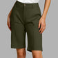 Einfarbige Freizeitshorts für Damen