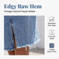 Damen-Jeansrock mit hoher Taille und Schlitz vorne