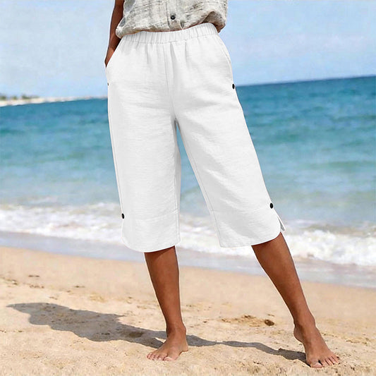 Damen atmungsaktive Sommer-Freizeit-Caprihosen