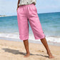 Damen atmungsaktive Sommer-Freizeit-Caprihosen
