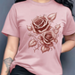 Elegantes Damen-T-Shirt mit Rosen-Print
