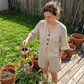 Zweiteiliges Freizeitoutfit aus Baumwolle für Damen