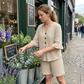 Zweiteiliges Freizeitoutfit aus Baumwolle für Damen