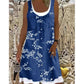 Zweiteiliges Damenkleid aus Kunstleder mit Jeansprint