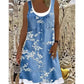 Zweiteiliges Damenkleid aus Kunstleder mit Jeansprint