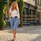 👖Damen hochtaillierte Denim-Caprihosen mit elastischem Bund – verkürzte Jeans