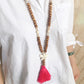 🌼📿Lange Kette für Damen im boho-vintage Stil, Strandurlaub und Alltag
