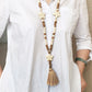 🌼📿Lange Kette für Damen im boho-vintage Stil, Strandurlaub und Alltag