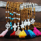 🌼📿Lange Kette für Damen im boho-vintage Stil, Strandurlaub und Alltag